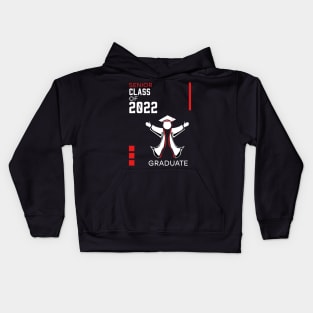 Proud graduation class of 2022 red Kids Hoodie